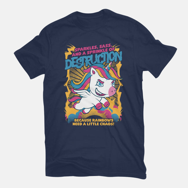 Unicorn Rainbows Destruction-Mens-Premium-Tee-Studio Mootant