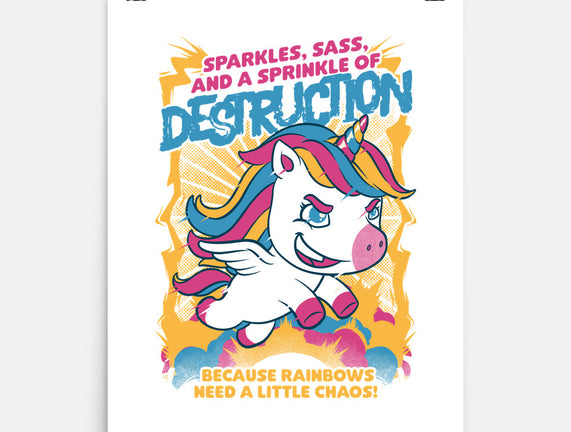 Unicorn Rainbows Destruction