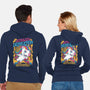 Unicorn Rainbows Destruction-Unisex-Zip-Up-Sweatshirt-Studio Mootant