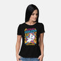 Unicorn Rainbows Destruction-Womens-Basic-Tee-Studio Mootant