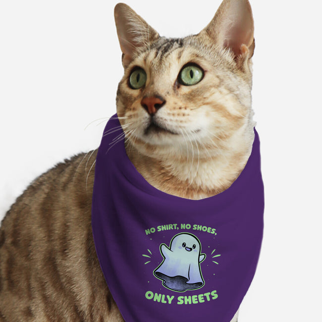 Cute Ghost Pun-Cat-Bandana-Pet Collar-Studio Mootant