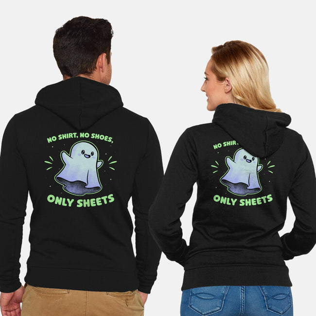 Cute Ghost Pun-Unisex-Zip-Up-Sweatshirt-Studio Mootant