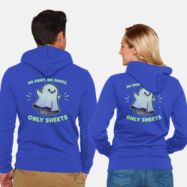 Cute Ghost Pun-Unisex-Zip-Up-Sweatshirt-Studio Mootant