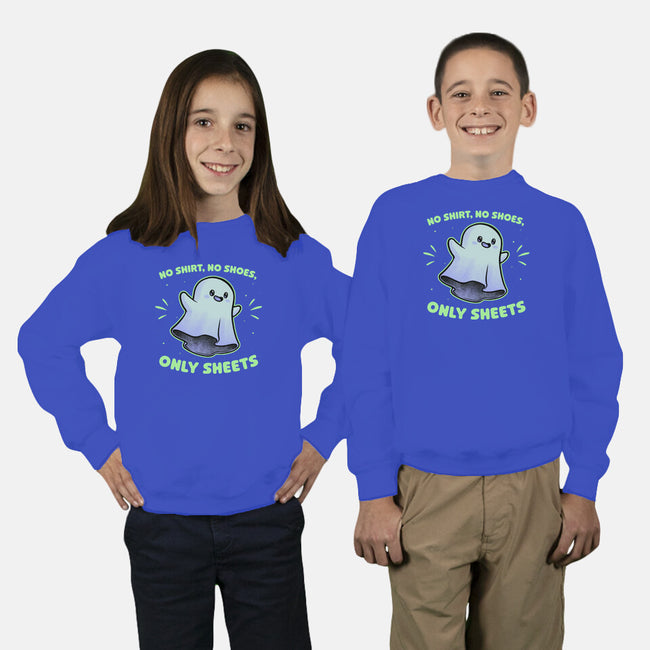 Cute Ghost Pun-Youth-Crew Neck-Sweatshirt-Studio Mootant