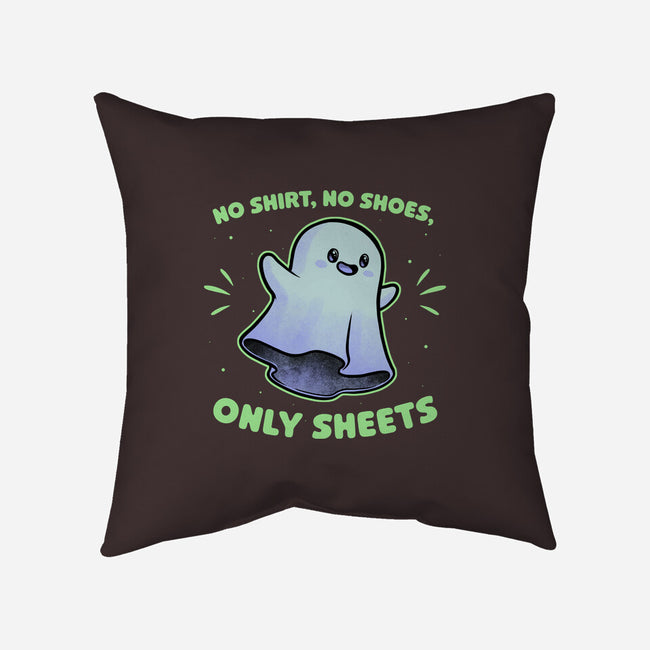 Cute Ghost Pun-None-Removable Cover-Throw Pillow-Studio Mootant