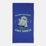 Cute Ghost Pun-None-Beach-Towel-Studio Mootant