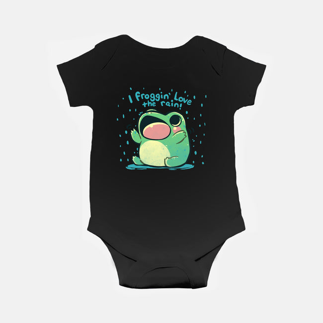 Froggin Love The Rain-Baby-Basic-Onesie-TechraNova