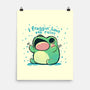 Froggin Love The Rain-None-Matte-Poster-TechraNova