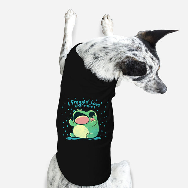 Froggin Love The Rain-Dog-Basic-Pet Tank-TechraNova