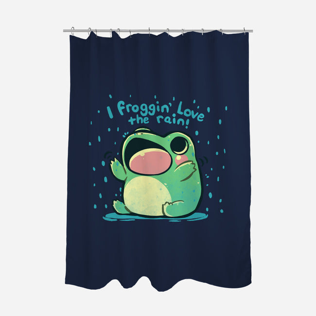 Froggin Love The Rain-None-Polyester-Shower Curtain-TechraNova