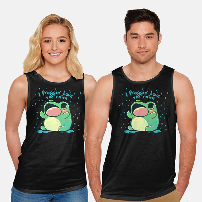 Froggin Love The Rain-Unisex-Basic-Tank-TechraNova