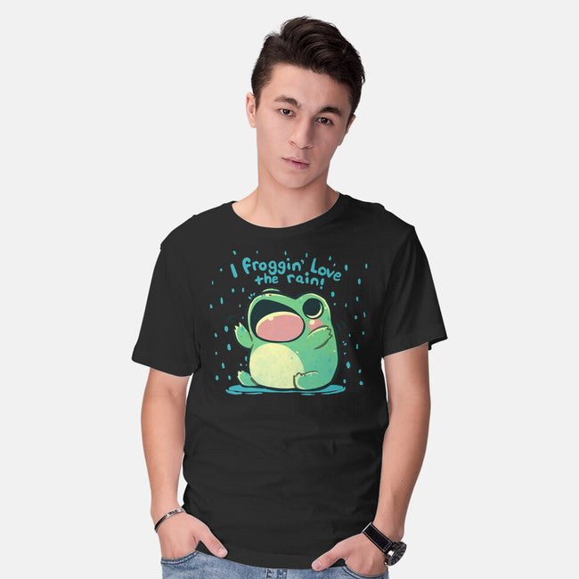 Froggin Love The Rain-Mens-Basic-Tee-TechraNova