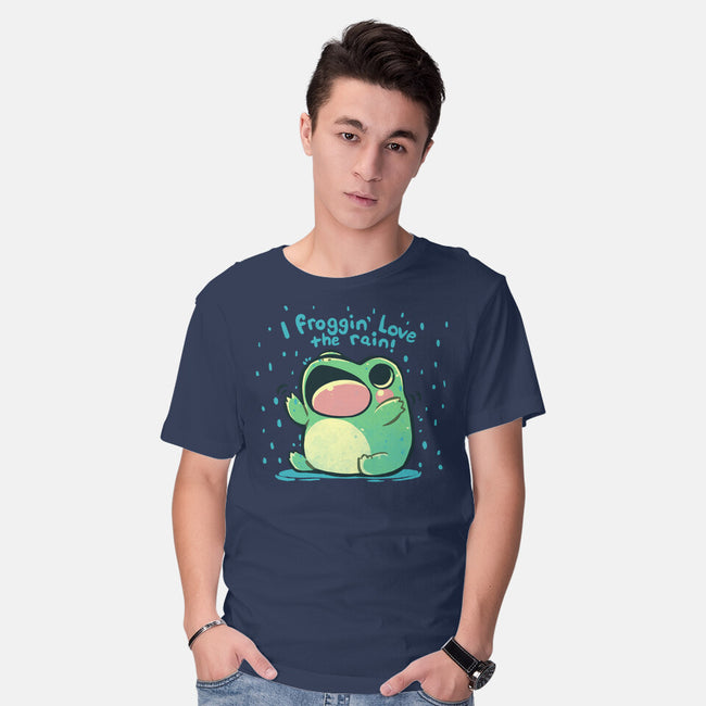 Froggin Love The Rain-Mens-Basic-Tee-TechraNova