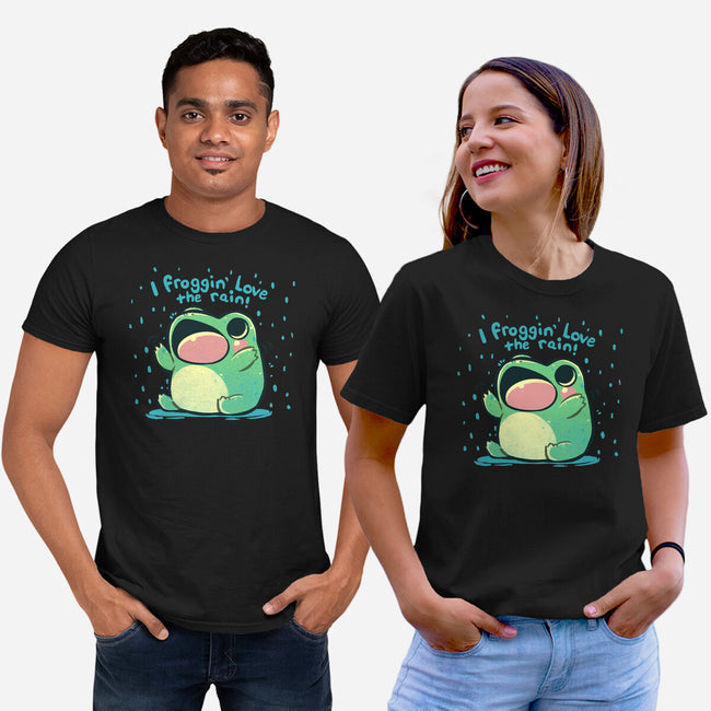 Froggin Love The Rain-Unisex-Basic-Tee-TechraNova