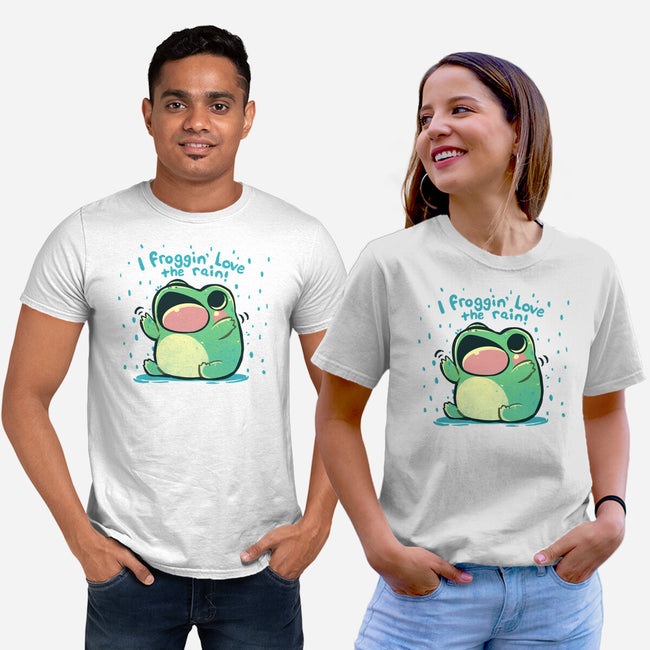 Froggin Love The Rain-Unisex-Basic-Tee-TechraNova