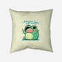 Froggin Love The Rain-None-Removable Cover-Throw Pillow-TechraNova