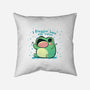 Froggin Love The Rain-None-Removable Cover-Throw Pillow-TechraNova