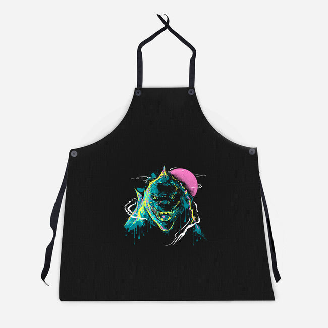 Colorful Kaiju-Unisex-Kitchen-Apron-IKILO