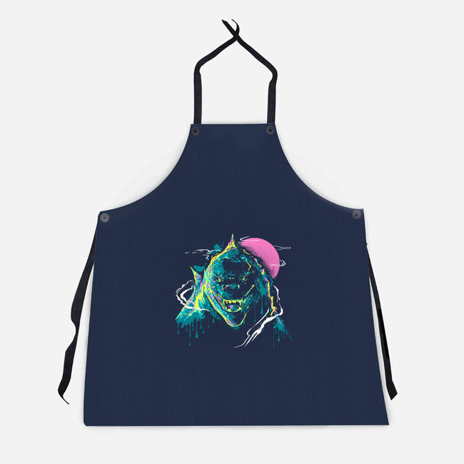 Colorful Kaiju-Unisex-Kitchen-Apron-IKILO