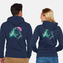 Colorful Kaiju-Unisex-Zip-Up-Sweatshirt-IKILO