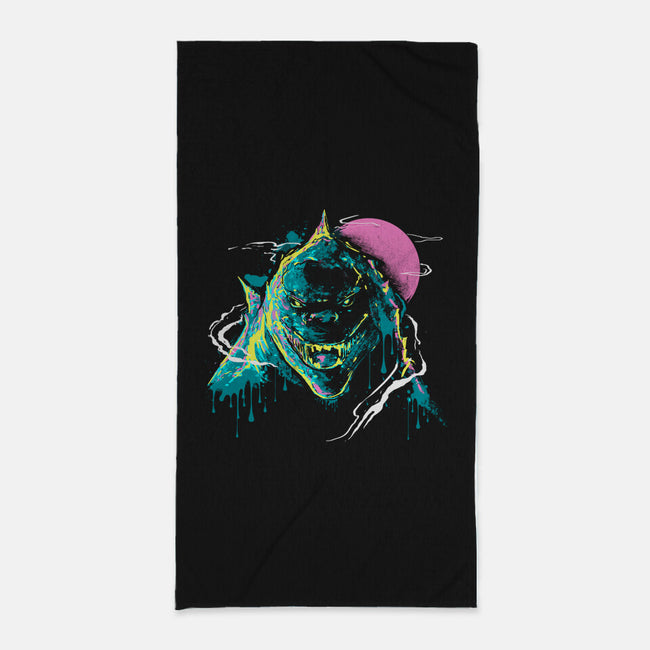 Colorful Kaiju-None-Beach-Towel-IKILO