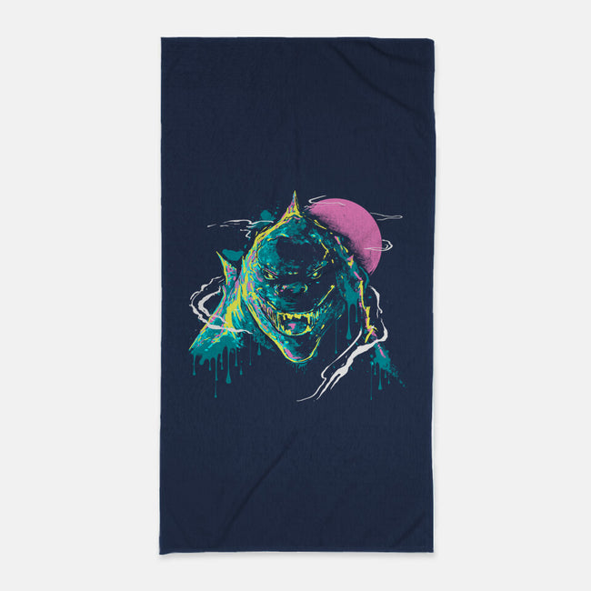 Colorful Kaiju-None-Beach-Towel-IKILO