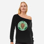 Emotional Support Plant-Womens-Off Shoulder-Sweatshirt-Melonseta