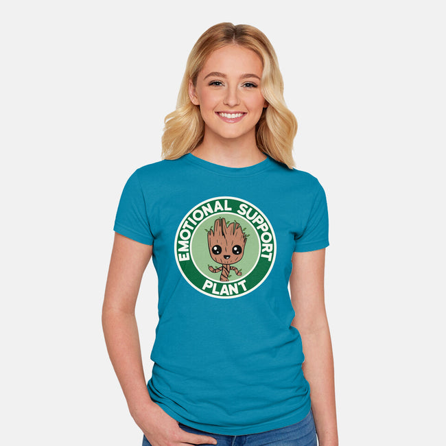 Emotional Support Plant-Womens-Fitted-Tee-Melonseta