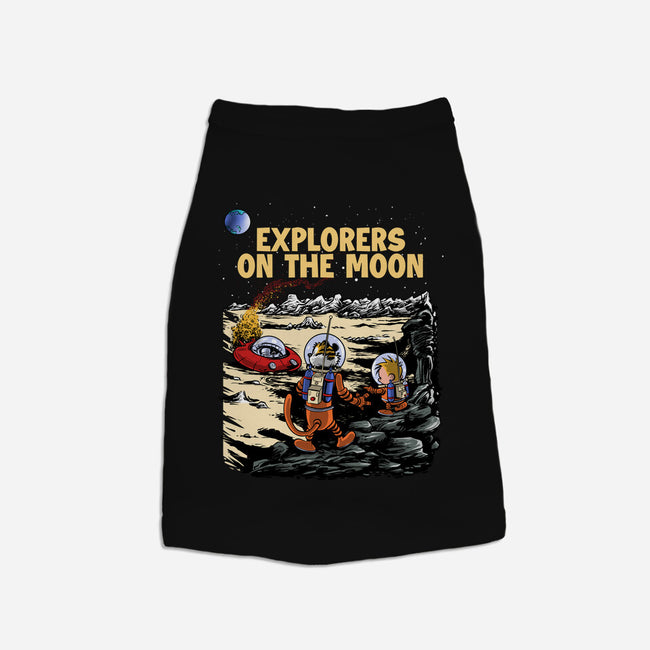 Explorers On The Moon-Dog-Basic-Pet Tank-zascanauta