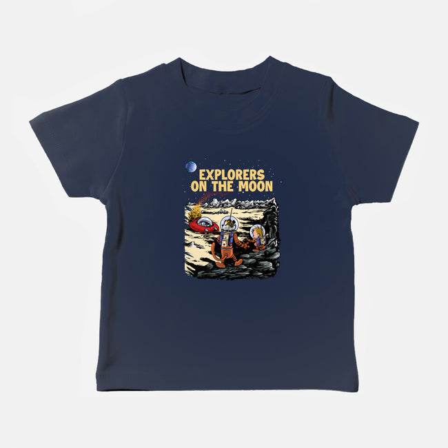 Explorers On The Moon-Baby-Basic-Tee-zascanauta