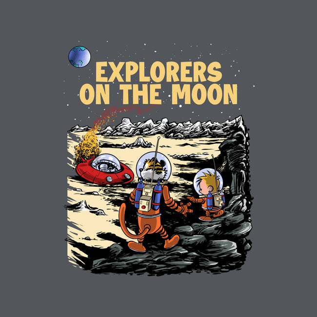 Explorers On The Moon-None-Removable Cover-Throw Pillow-zascanauta