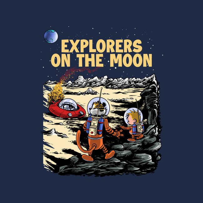 Explorers On The Moon-Unisex-Kitchen-Apron-zascanauta