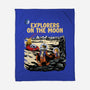 Explorers On The Moon-None-Fleece-Blanket-zascanauta