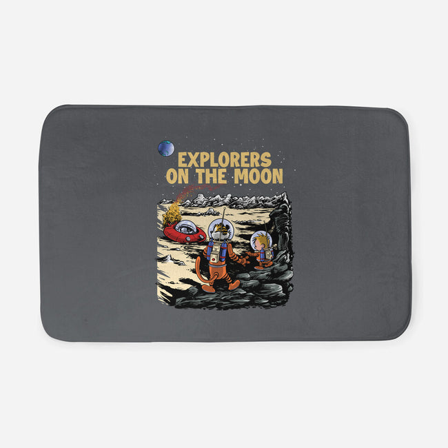 Explorers On The Moon-None-Memory Foam-Bath Mat-zascanauta