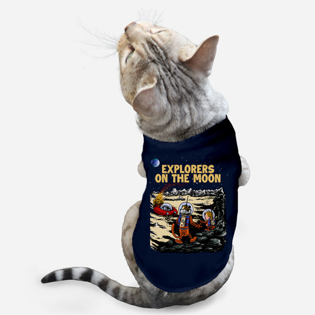 Explorers On The Moon-Cat-Basic-Pet Tank-zascanauta