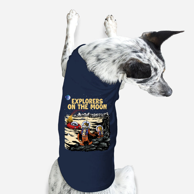 Explorers On The Moon-Dog-Basic-Pet Tank-zascanauta