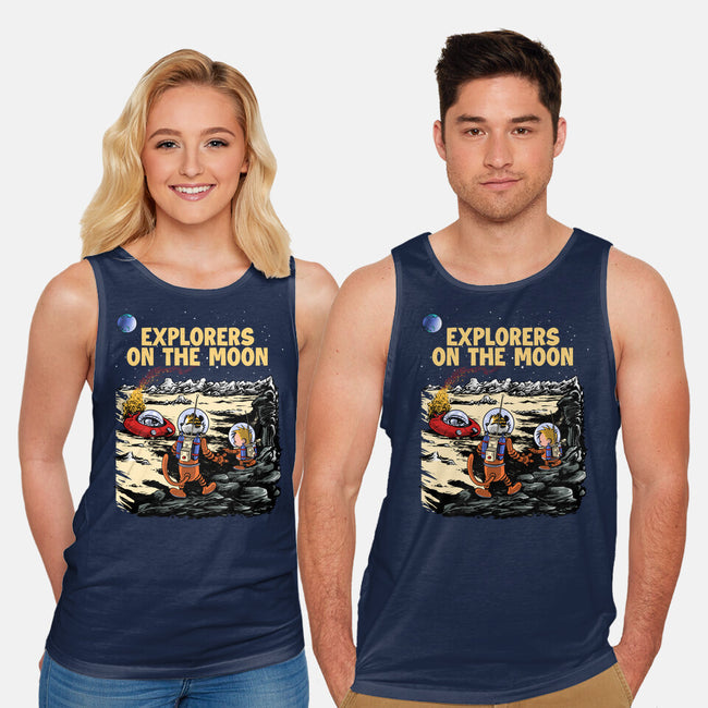 Explorers On The Moon-Unisex-Basic-Tank-zascanauta