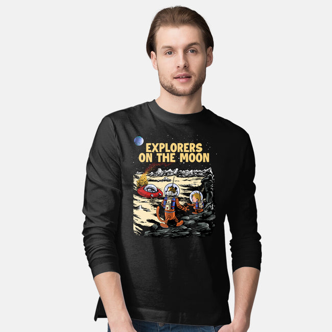 Explorers On The Moon-Mens-Long Sleeved-Tee-zascanauta