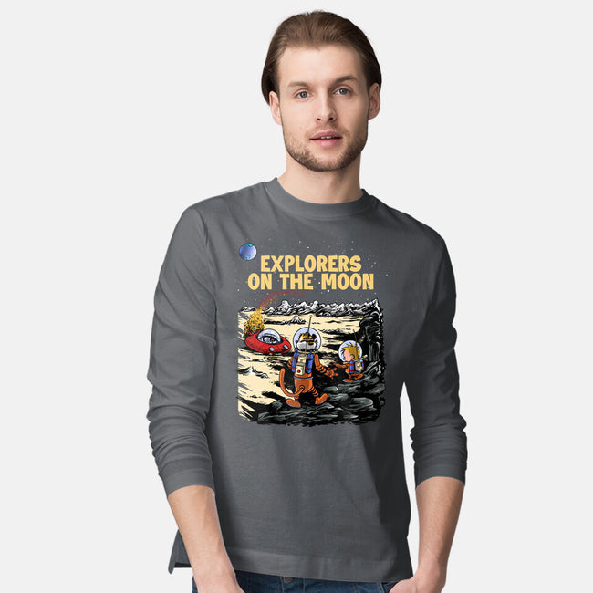 Explorers On The Moon-Mens-Long Sleeved-Tee-zascanauta