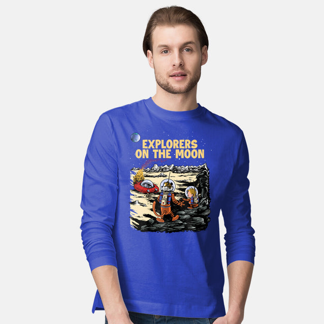 Explorers On The Moon-Mens-Long Sleeved-Tee-zascanauta