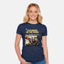 Explorers On The Moon-Womens-Fitted-Tee-zascanauta