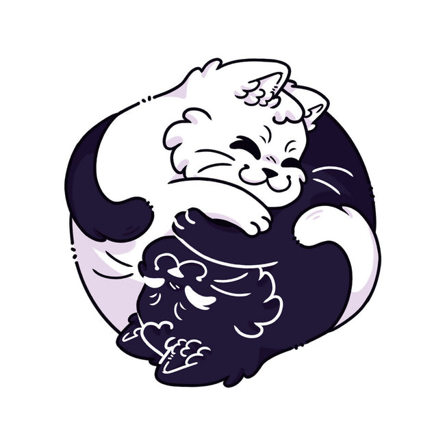 Ying Yang Cat-None-Glossy-Sticker-Zaia Bloom