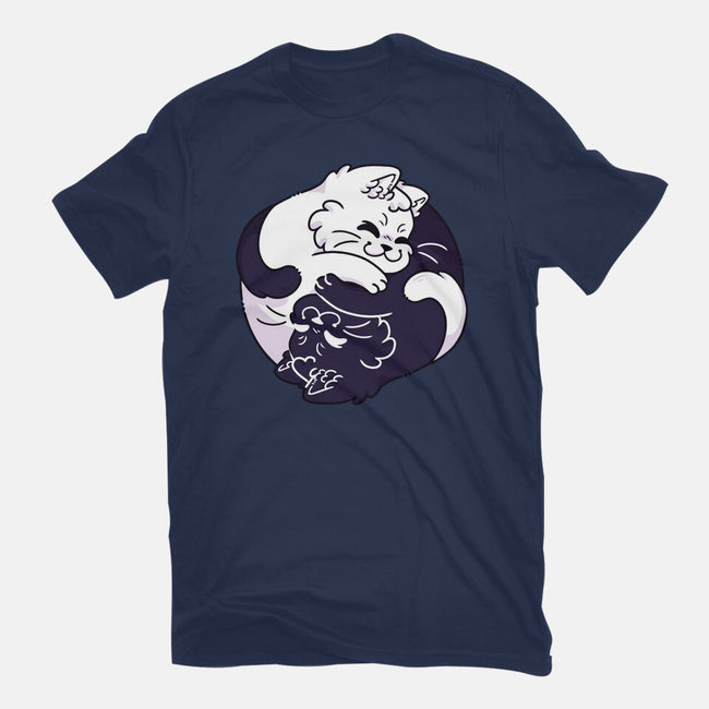 Ying Yang Cat-Mens-Basic-Tee-Zaia Bloom