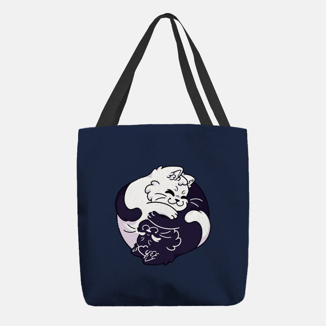 Ying Yang Cat-None-Basic Tote-Bag-Zaia Bloom