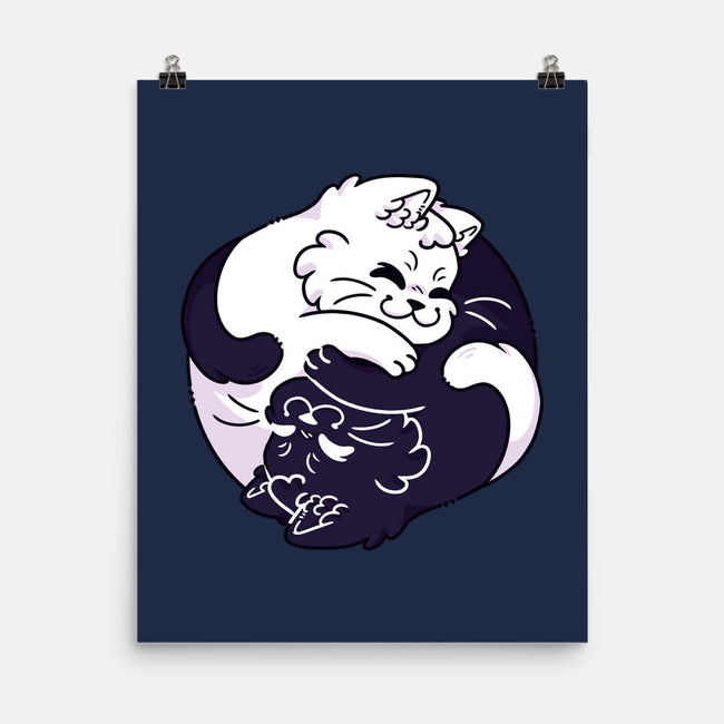 Ying Yang Cat-None-Matte-Poster-Zaia Bloom