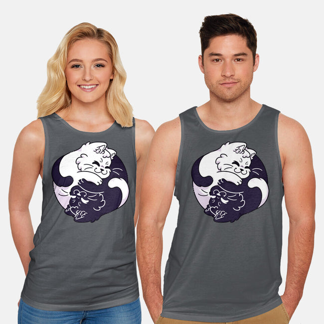 Ying Yang Cat-Unisex-Basic-Tank-Zaia Bloom