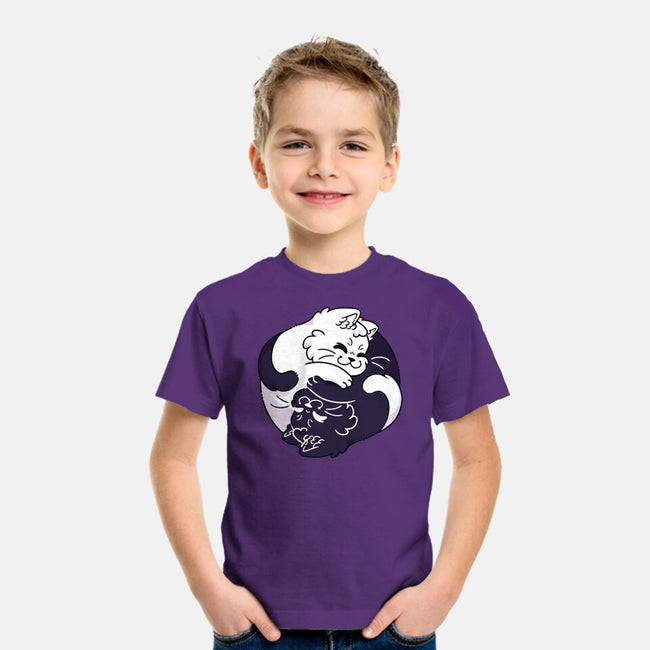 Ying Yang Cat-Youth-Basic-Tee-Zaia Bloom