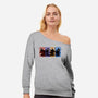 My Turtle Brothers-Womens-Off Shoulder-Sweatshirt-nickzzarto