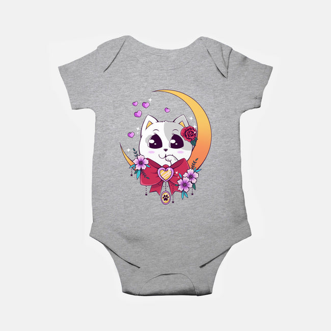 Kawaii Cat-Baby-Basic-Onesie-GODZILLARGE