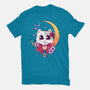 Kawaii Cat-Womens-Basic-Tee-GODZILLARGE